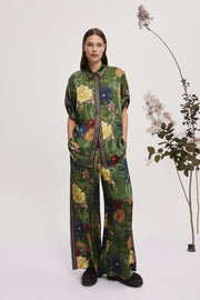 Alémais Avery Silk Pant - Green Hyde Boutique